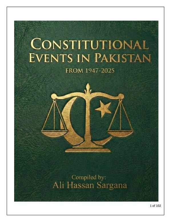 Constitutional History of Pakistan